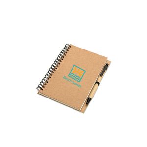 BLOQUERO Eco-Friendly Recycled Notebook with Pen Set