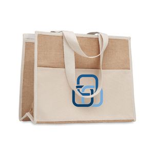 CAMPO DE GELI Jute-Canvas Shopping Tasche