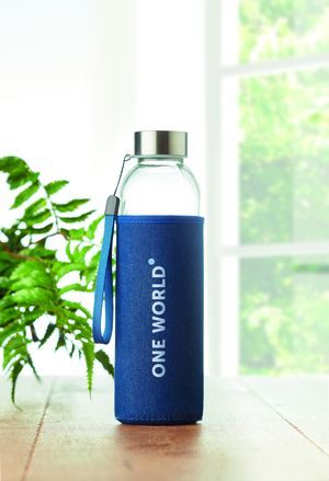 UTAH DENIM Trinkflasche Glas 500ml