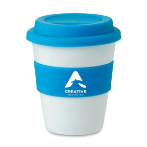 ASTORIA PP Becher mit Silikon-Deckel - GiftRetail MO8078