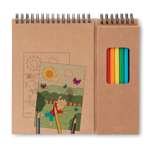 COLOPAD Malset mit 8 Buntstiften - GiftRetail MO8769