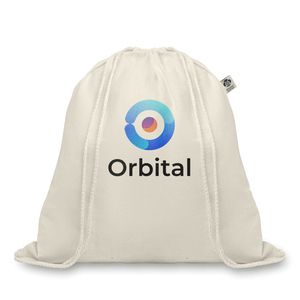 ORGANIC HUNDRED Eco-Friendly Organic Cotton Drawstring Bag 105gr/m²
