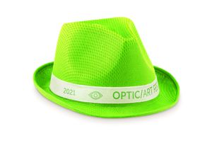 WOOGIE Vibrant Polyester Straw Hat with White Band