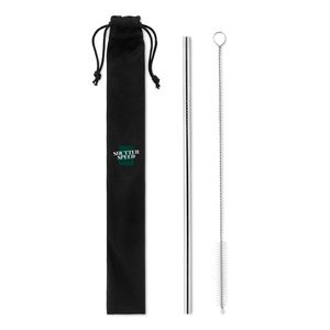 COLD STRAW SS Eco-Friendly Stainless Steel Straw Set with Brush