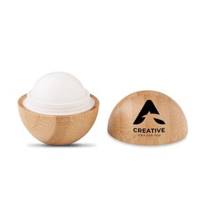 SOFT LUX Natural Vanilla Lip Balm in Eco-Friendly Bamboo Case