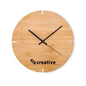 ESFERE Eco-Friendly Bamboo Round Wall Clock 30cm