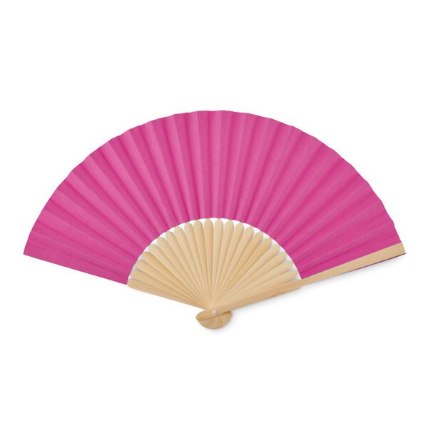 FANNY PAPER Eleganter Bambus Handfächer aus Papierstoff - GiftRetail MO6828