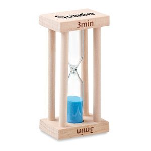 CI Eleganter 3-Minuten Holz-Sandtimer für Zuhause