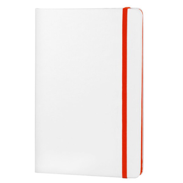 Goya 37088 - White PU Cover Notebook with Elastic Closure COLORE