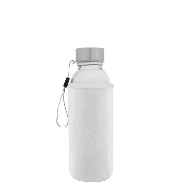 Goya 39528 - Glasflasche mit Edelstahldeckel & Neoprenhülle 420ml JARABA