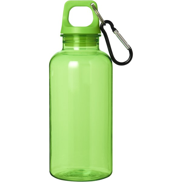 Eco-Friendly 400ml Recycled Plastic Water Bottle with Carabiner - EgotierPro 100778