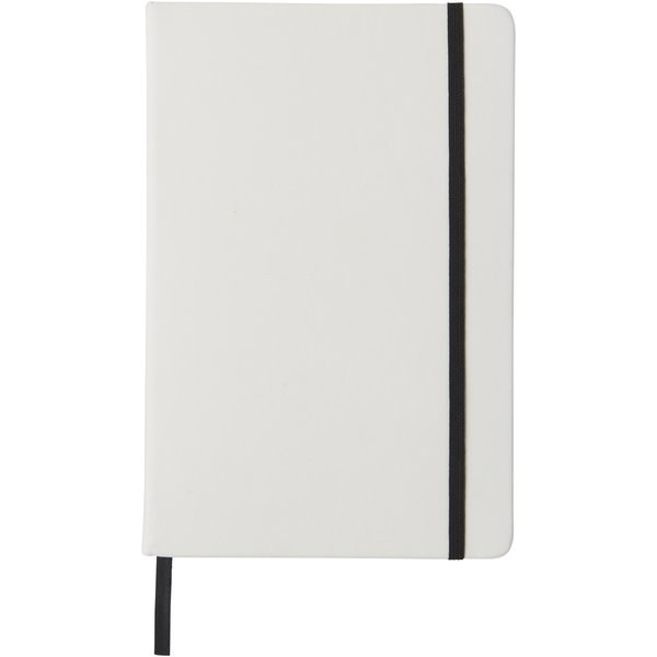 Spectrum A5 white notebook with coloured strap - EgotierPro 107135