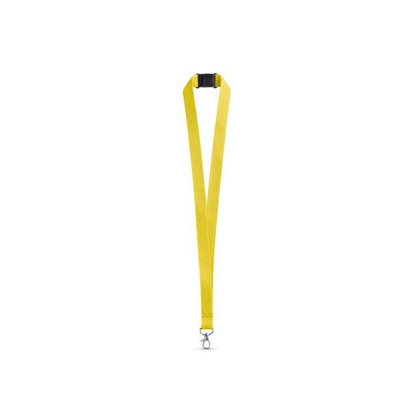 Polyester lanyard with safety clasp - Egotier 95125