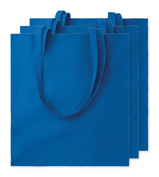 Pack mit 3 GiftRetail MO9268 - COTTONEL COLOUR + Shopping Bag Cotton 140g/m²