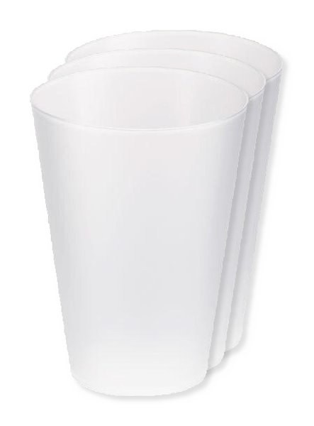 Pack mit 30 GiftRetail MO6375 - FESTA LARGE Wiederverwendbarer Becher 300ml
