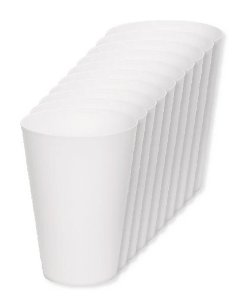 Pack mit 100 GiftRetail MO6375 - FESTA LARGE Wiederverwendbarer Becher 300ml