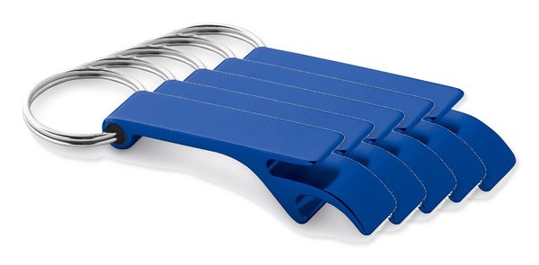 Pack mit 5 Egotier 93151 - Schlüsselanhänger aus Aluminium mit Flaschenöffner