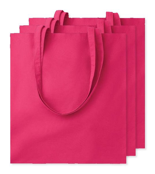 Pack mit 30 GiftRetail MO9268 - COTTONEL COLOUR + Shopping Bag Cotton 140g/m²