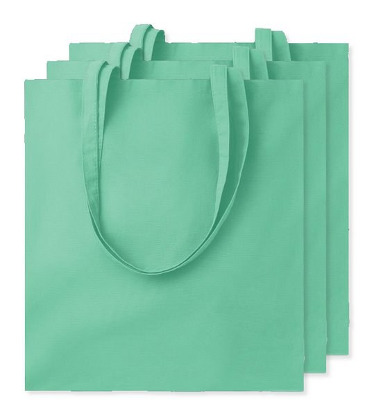 Pack mit 30 GiftRetail MO9268 - COTTONEL COLOUR + Shopping Bag Cotton 140g/m²