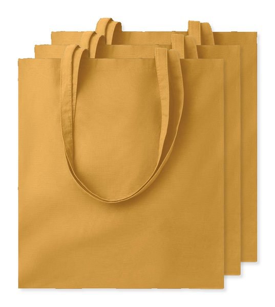 Pack mit 30 GiftRetail MO9268 - COTTONEL COLOUR + Shopping Bag Cotton 140g/m²