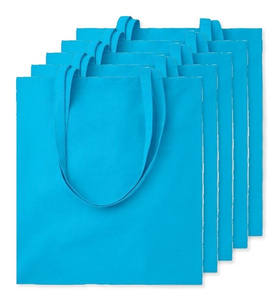 Pack mit 50 GiftRetail MO9268 - COTTONEL COLOUR + Shopping Bag Cotton 140g/m²