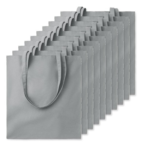 Pack of 100 GiftRetail MO9268 - COTTONEL COLOUR Eco-Friendly 140gsm Cotton Shopping Tote Bag