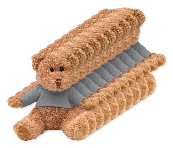 Pack of 10 GiftRetail MO7375 - JOHNNY Adorable Hoodie Teddy Bear Plush Toy