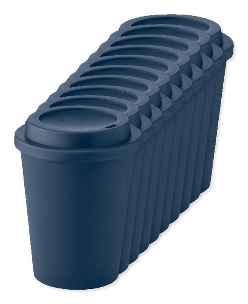 Pack mit 100 GiftRetail MO6582 - NOLA Doppelwandiger Becher PP 300 ml