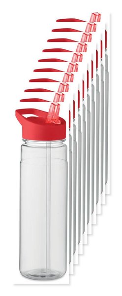 Pack mit 100 GiftRetail MO6467 - ALABAMA Trinkflasche RPET 650ml