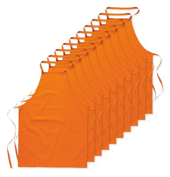 Pack mit 10 GiftRetail MO7251 - KITAB Vielseitige Baumwollschürze für Küche und Garten