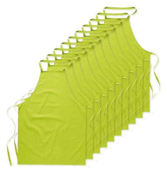 Pack mit 10 GiftRetail MO7251 - KITAB Vielseitige Baumwollschürze für Küche und Garten