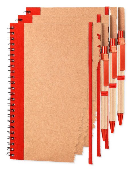 Pack of 30 Goya 30108 - A5 Cardboard Notebook with Pen & Elastic RECIKLA