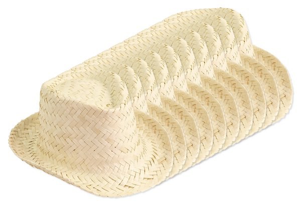 Pack mit 10 Goya 38054 - Unisex Kurzrand Strohhut JAMAICA