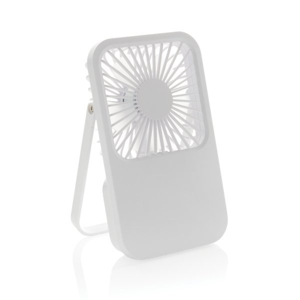 XD Collection P457.08 - Aervina wiederaufladbarer Tischventilator aus RCS-recyceltem Kunststoff