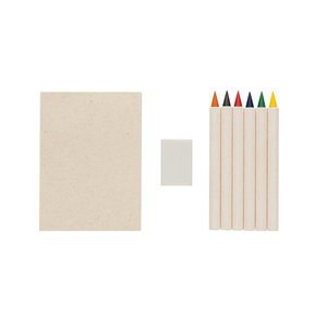 XD Collection P611.36 - Micki GRS infinity 6pc colouring pencil set with notepad