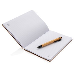 XD Collection P772.15 - A5 Bambus-Notizbuch & Stift-Set