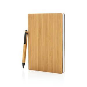 XD Collection P772.15 - A5 Bambus-Notizbuch & Stift-Set