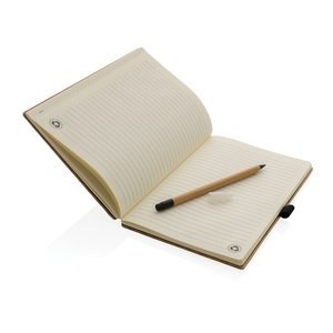 XD Collection P774.46 - Bambus-Notizbuch und Unendlichkeit-Bleistift-Set