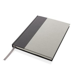 XD Collection P774.54 - Wörter A5-Notizbuch aus GRS-zertifiziertem RPET und Kraftpapier