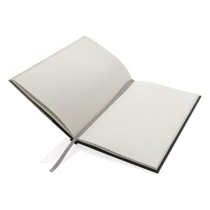 XD Collection P774.54 - Wörter A5-Notizbuch aus GRS-zertifiziertem RPET und Kraftpapier