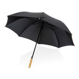 XD Collection P850.66 - 27" Impact AWARE™ RPET 190T Automatik-Öffnungs-Bambusregenschirm
