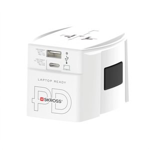 Skross RB1.30297 - SKROSS World Travel Adapter MUV 65W PD with USB C Cable