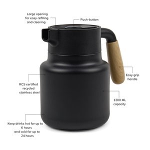 Vinga V42900 - VINGA Arbe RCS Vakuumkanne 1200 ML