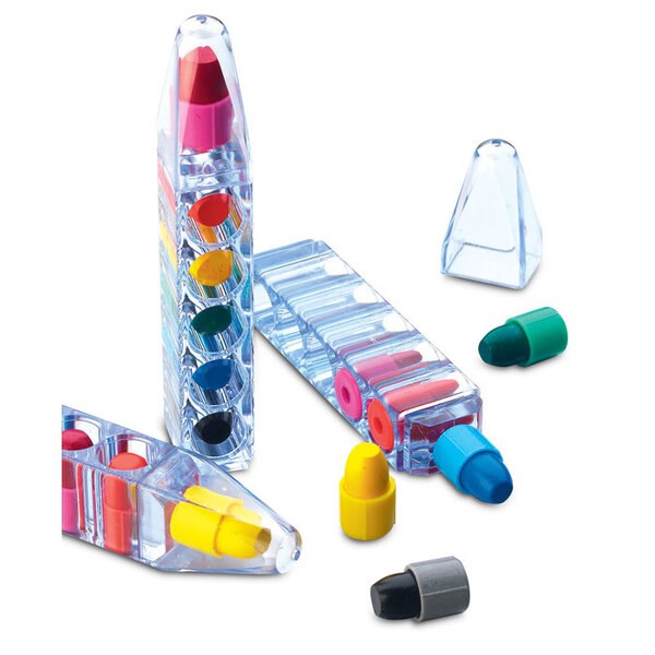 MAGIC Creative Kids Set of 6 Colorful Wax Crayons - GiftRetail IT1329