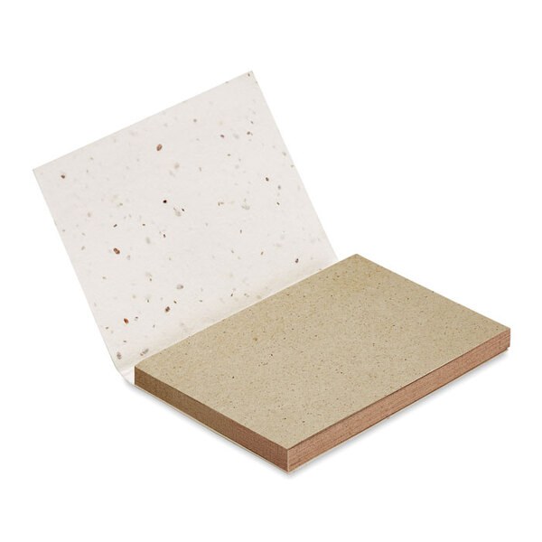 GROW ME Eco-Friendly Wildflower Seed Paper Memo Pad - GiftRetail MO6234