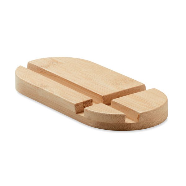 ROBIN Eco-Friendly Bamboo Stand for Tablets and Smartphones - GiftRetail MO6603