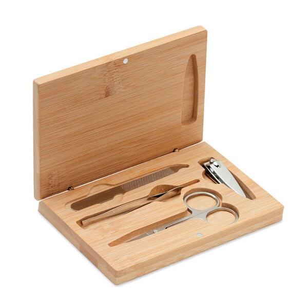 4-teiliges Edelstahl-Nagelpflege-Set -Preiswert - GiftRetail MO6629