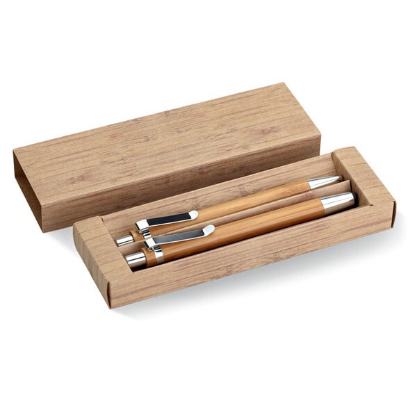 BAMBOOSET Schreibset aus Bambus - GiftRetail MO8111