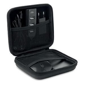 POWERSET Ultimate Tech Essentials Pouch with Power Bank - GiftRetail MO8827