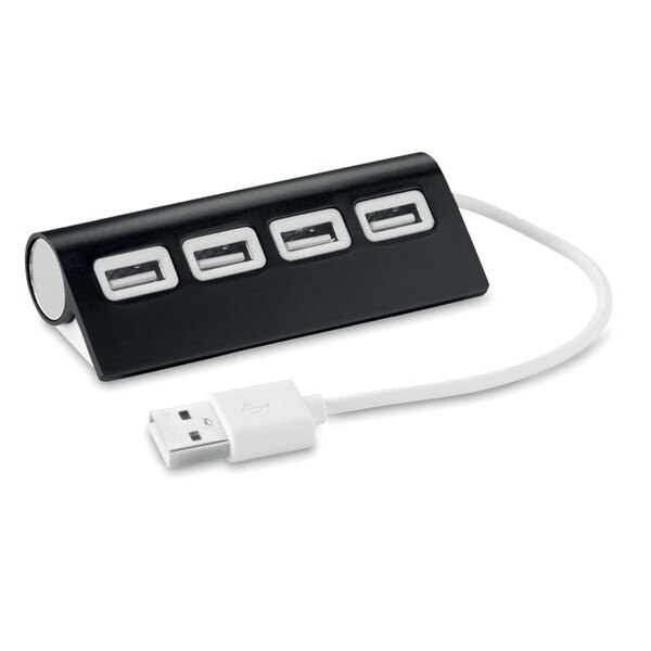ALUHUB 4 Port USB Hub - GiftRetail MO8853